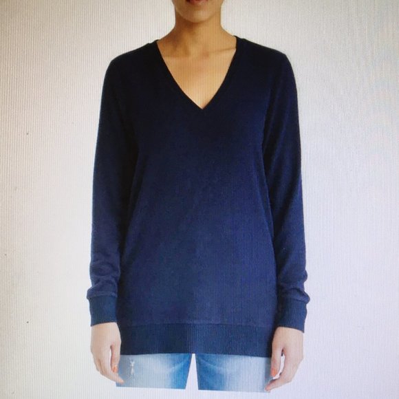 Lucky Brand  XXL NAVY BLUE Long Sleeve Sweater NWT - Picture 4 of 5